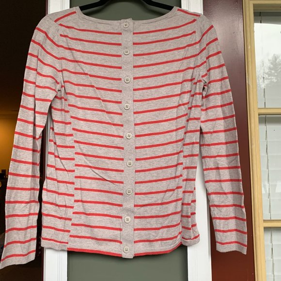 Banana Republic Sweaters - Banana Republic Orange Stripe Sweater S